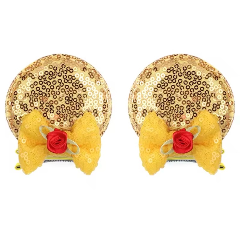 Belle Mickey Ears Clips
